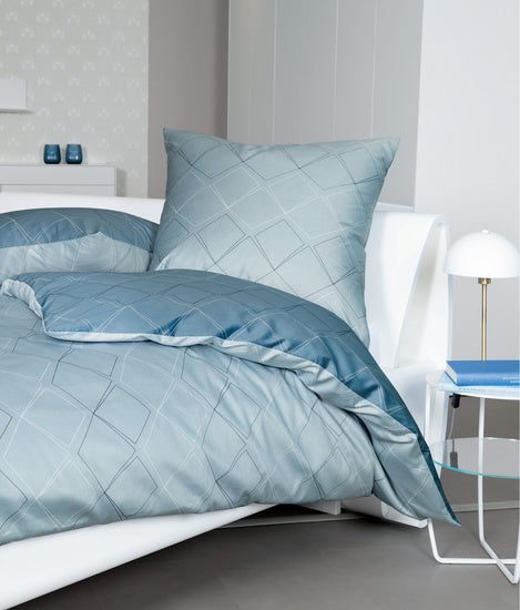 Janine Bettwäsche J. D. Mako-Satin steinblau denimblau 87053-02