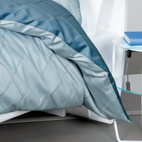 Janine Bettwäsche J. D. Mako-Satin steinblau denimblau 87053-02