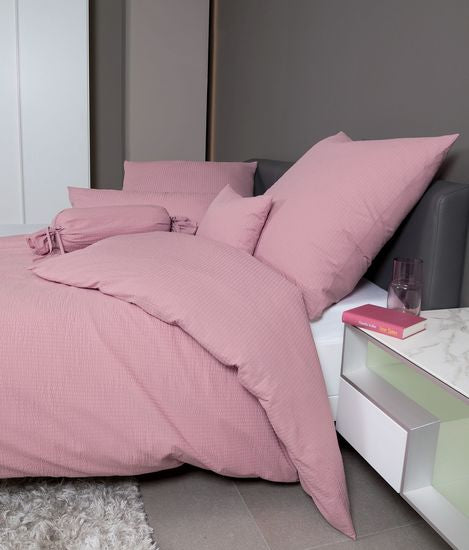 Janine Bettwäsche PIANO Mako-Soft-Seersucker kreiderosé 0125-21