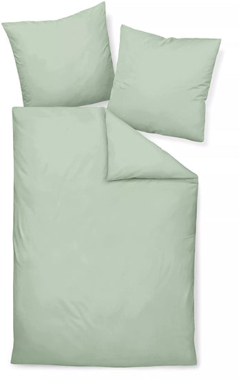 Janine Bettwäsche Colors Mako-Satin rauchgrün 31001-36
