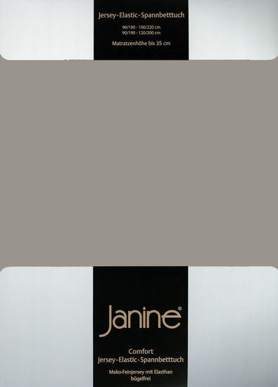 Janine Spannbetttuch ELASTIC-JERSEY Elastic-Jersey vulkan 5002-77