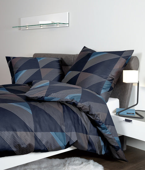 Janine Bettwäsche J. D. Mako-Satin nachtschattenblau 87065-02 —