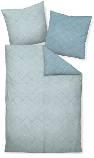 Janine Bettwäsche J. D. Mako-Satin steinblau denimblau 87053-02