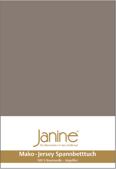 Janine Bettwäsche MAKO-FEINJERSEY Mako-Feinjersey taupe 5007-57