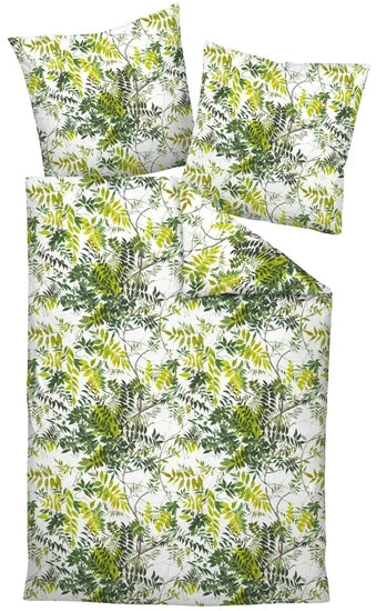 Janine Bettwäsche MILANO Mako-Satin grün oase 45069-06