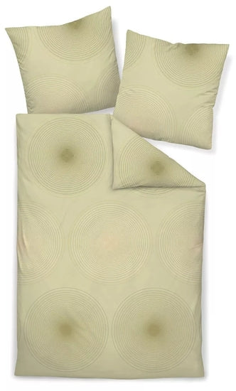 Janine Bettwäsche CARMEN S Interlock-Jersey helloliv gold 55086-06