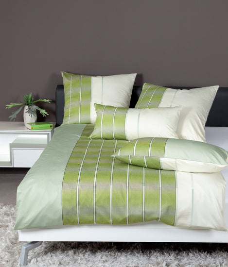Janine Bettwäsche MILANO Mako-Satin jadegrün limone 45026-06