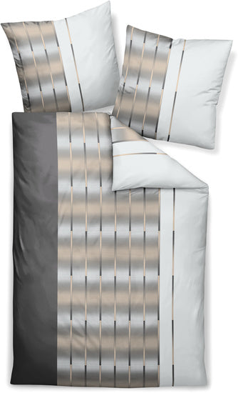 Janine Bettwäsche MILANO Mako-Satin kaffee 45026-07