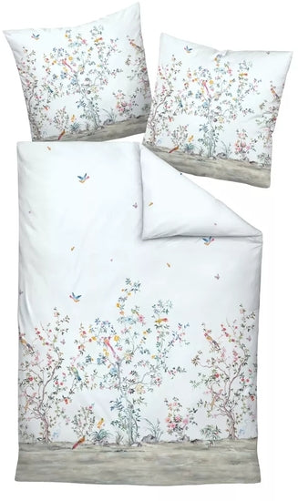 Janine Bettwäsche MILANO Mako-Satin mineralblau jadehauch 45067-02