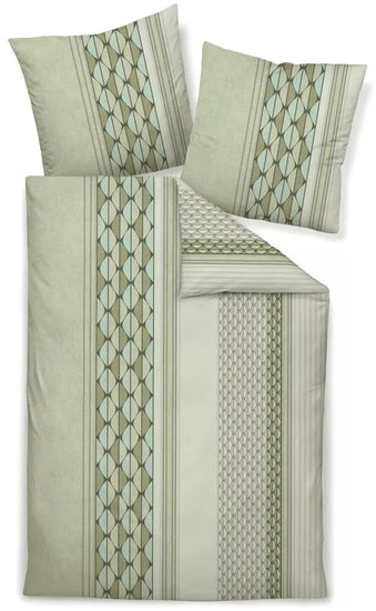 Janine Bettwäsche MILANO Mako-Satin salbeigrün helloliv 45089-06