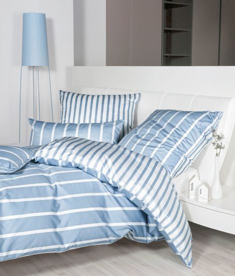 Janine Bettwäsche modernclassic Mako-Satin perlblau 39028-32