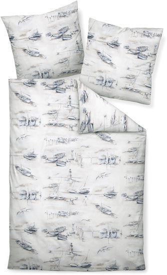 Janine Bettwäsche moments Mako-Satin seeblau 98101-02