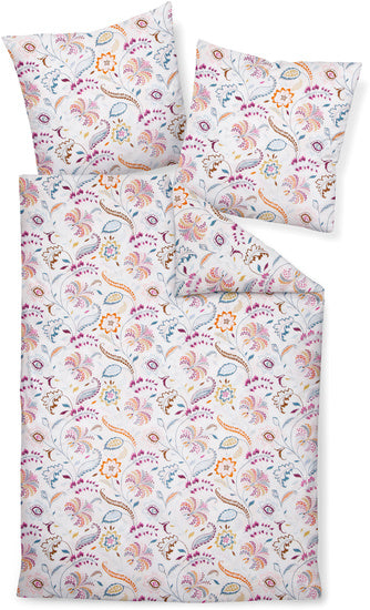 Janine Bettwäsche TANGO Mako-Soft-Seersucker orange fuchsia 20140-04