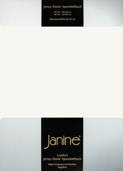 Janine Spannbetttuch ELASTIC-JERSEY Elastic-Jersey ecru 5002-09