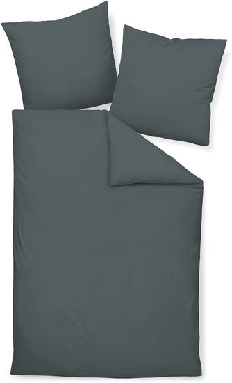 Janine Bettwäsche Colors Mako-Satin anthrazit 31001-78