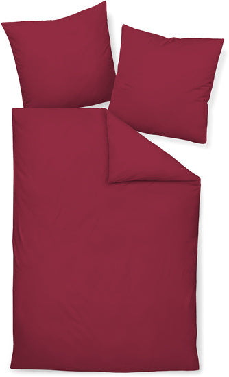 Janine Bettwäsche Colors Mako-Satin bordeaux 31001-81