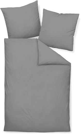 Janine Bettwäsche Colors Mako-Satin graphit 31001-48