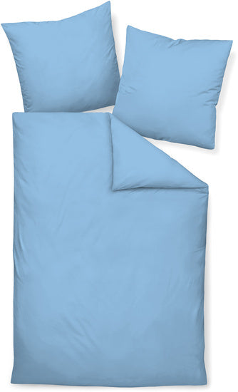 Janine Bettwäsche Colors Mako-Satin hellblau 31001-22