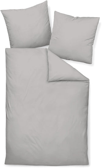 Janine Bettwäsche Colors Mako-Satin platin 31001-28