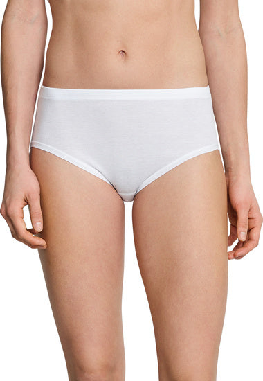 Schiesser Damen 2er Pack Hüftslip weiß 000044-100