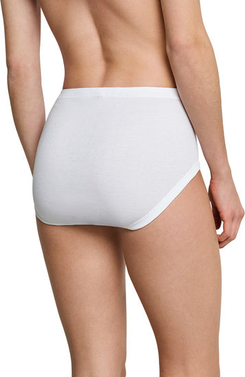Schiesser Damen 2er Pack Taillenslip weiß 000005-100