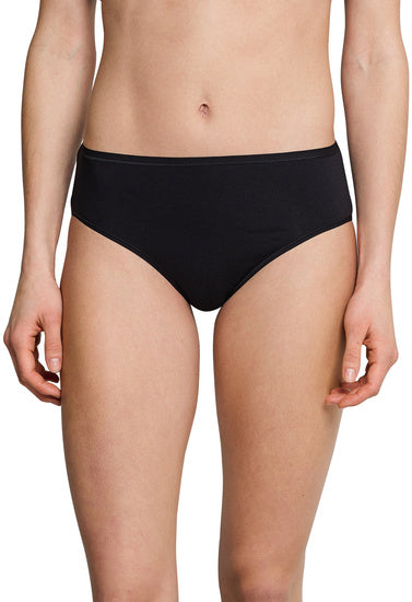 Schiesser Damen 3er Pack Slip schwarz 145425-000