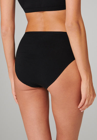 Schiesser Damen 2er Pack Midi schwarz 174384-000