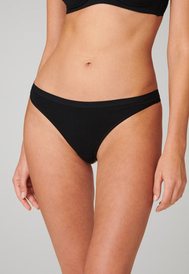 Schiesser Damen 2er Pack String schwarz 174293-000