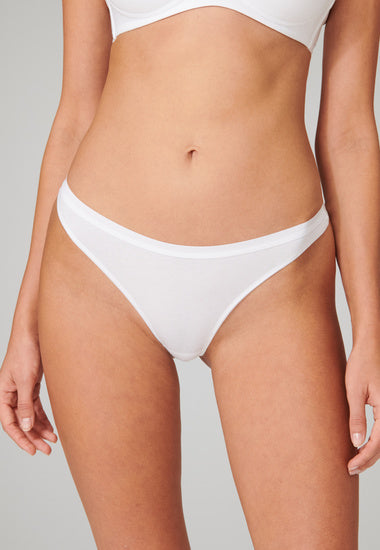 Schiesser Damen 2er Pack String weiß 174293-100