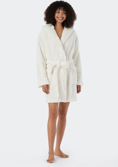 Schiesser Damen Bademantel off-white 178419-102