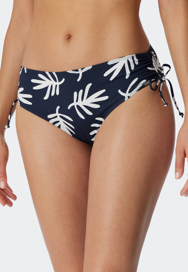 Schiesser Damen Bikinihose Midi dunkelblau-gem. 179203-835