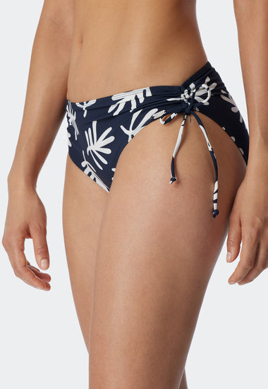 Schiesser Damen Bikinihose Midi dunkelblau-gem. 179203-835