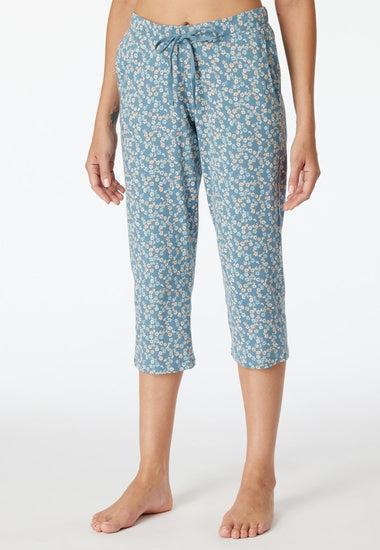 Schiesser Damen Hose 3/4 blaugrau 179270-808