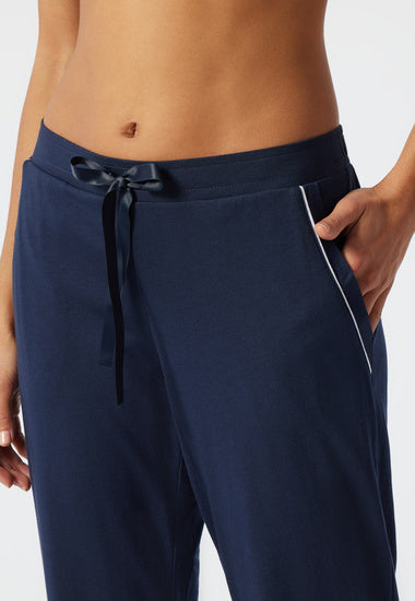 Schiesser Damen Hose lang dunkelblau 178075-803