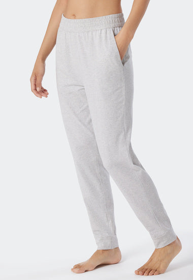 Schiesser Damen Hose lang grau-mel. 179266-202