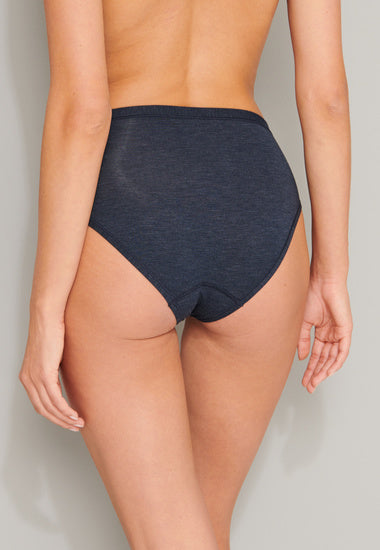 Schiesser Damen Midi nachtblau 172724-804