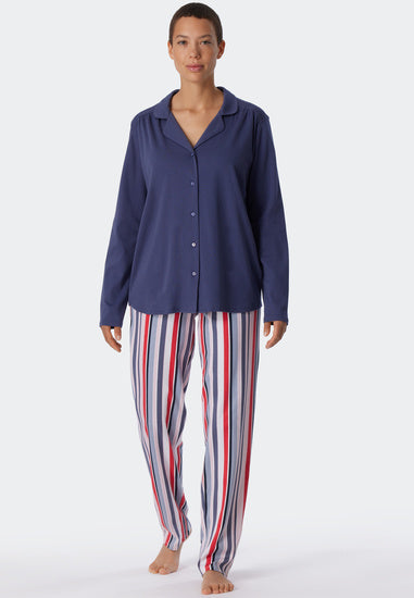Schiesser Damen Pyjama lang multicolor 1 179250-904