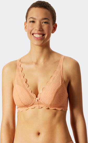 Schiesser Damen Soft BH mit Schale pfirsich 175531-612