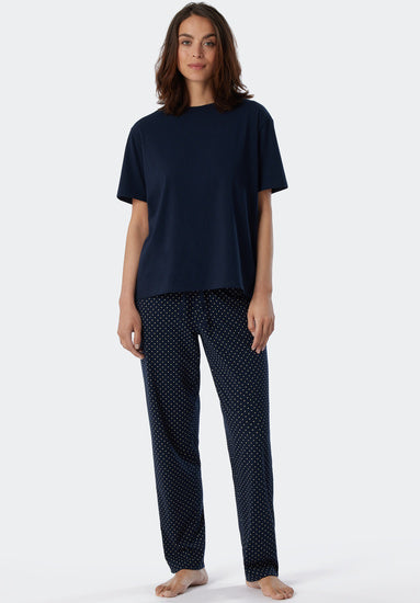 Schiesser Damen T-Shirt dunkelblau 179267-803
