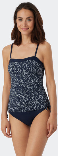 Schiesser Damen Tankini Badeanzug Set dunkelblau-gem. 179211-835