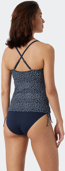 Schiesser Damen Tankini Badeanzug Set dunkelblau-gem. 179211-835