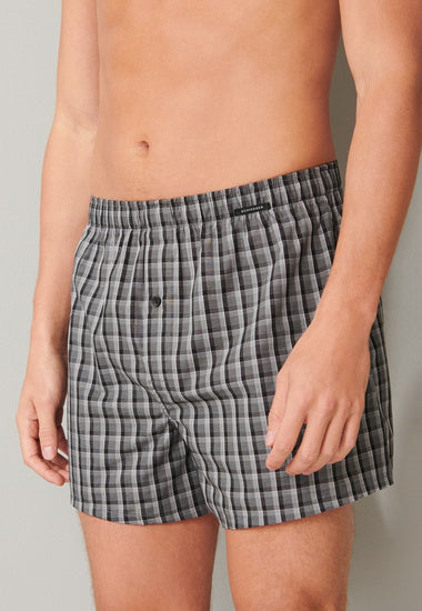 Schiesser Herren 2er Pack Boxershorts schwarz 180500-000