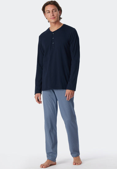 Schiesser Herren Schlafanzug lang air 179115-802