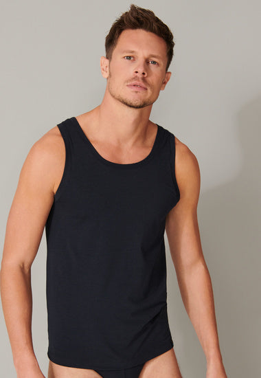 Schiesser Herren Shirt 0/0 blauschwarz 149042-001