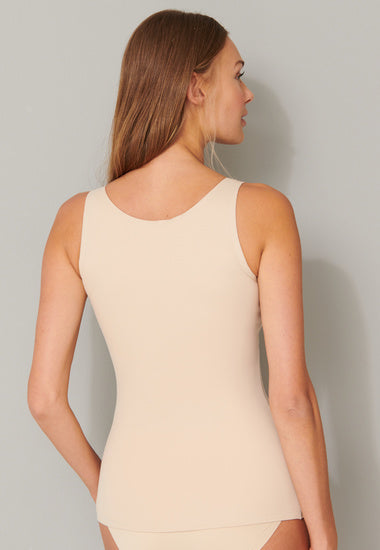 Schiesser Damen Trägertop sand 166571-410