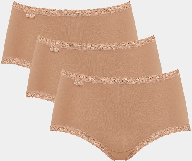 Sloggi 24/7 Cotton Lace Midi 3er Pack brush