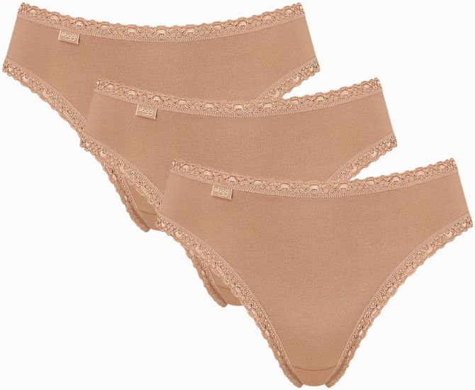 Sloggi 24/7 Cotton Lace Tai 3er Pack brush