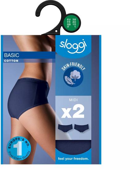 Sloggi Basic H Midi 2er Pack true navy