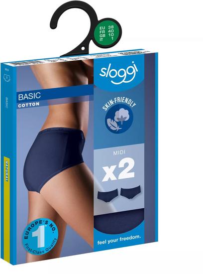 Sloggi Basic H Midi 2er Pack true navy