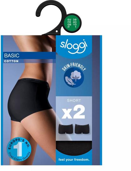 Sloggi Basic H Short 2er Pack schwarz